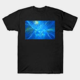 Abstract lighting blue background T-Shirt